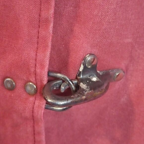 Fay Fireman's turnout coat jacket with metal clasps, missing lining size S - Picture 8 of 14